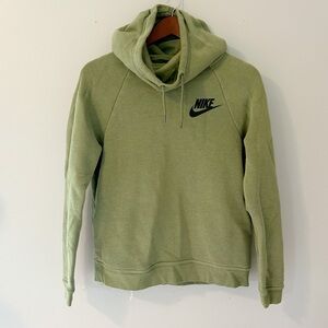 Nike Funnel Neck Hooded Sweatshirt with Swoosh Logo XS